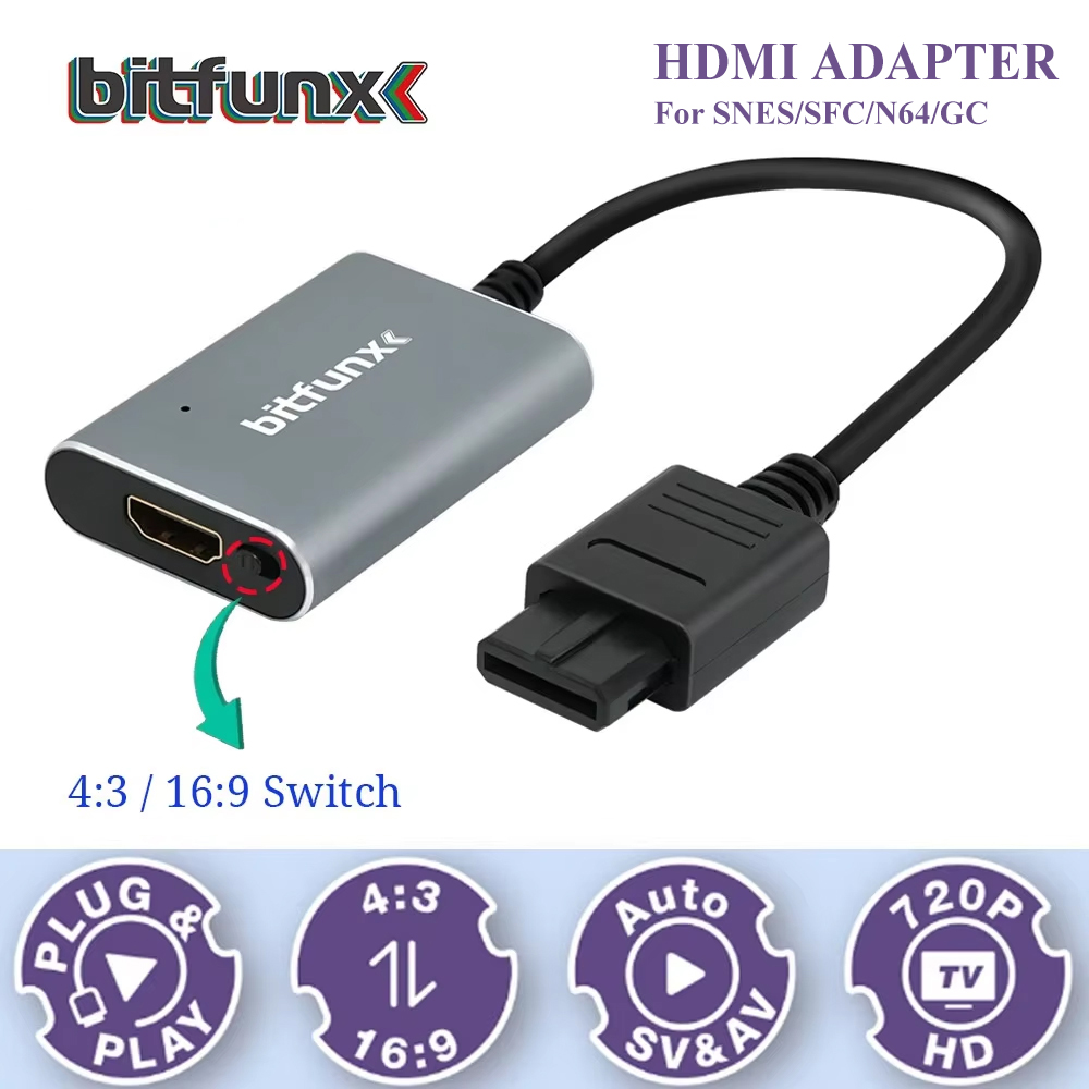 Retro Gaming Expo - Bitfunx 720P Adapter S-Video / AV