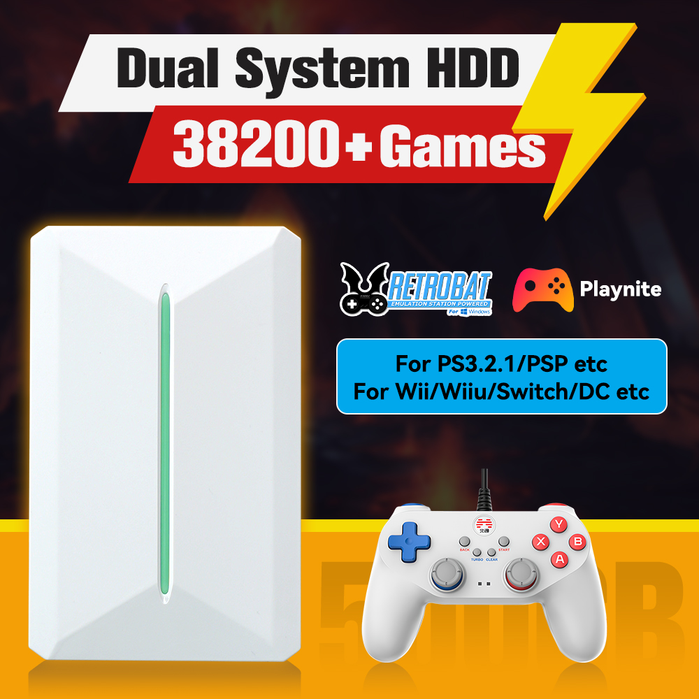 Retro Gaming Best Console - Retrobat&Playnite System HDD Retro konsola do
