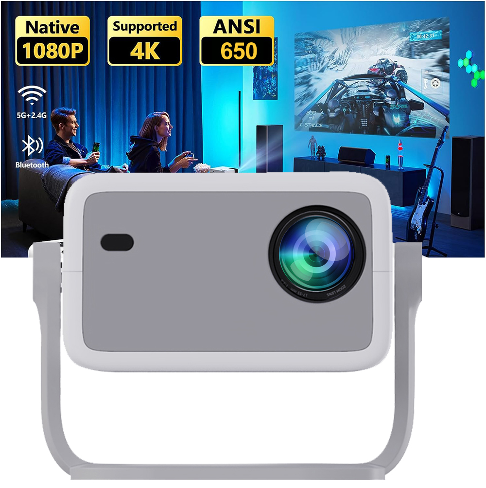 Retro Gaming Projector - WZATCO WL018 Projektor Full HD 1080P