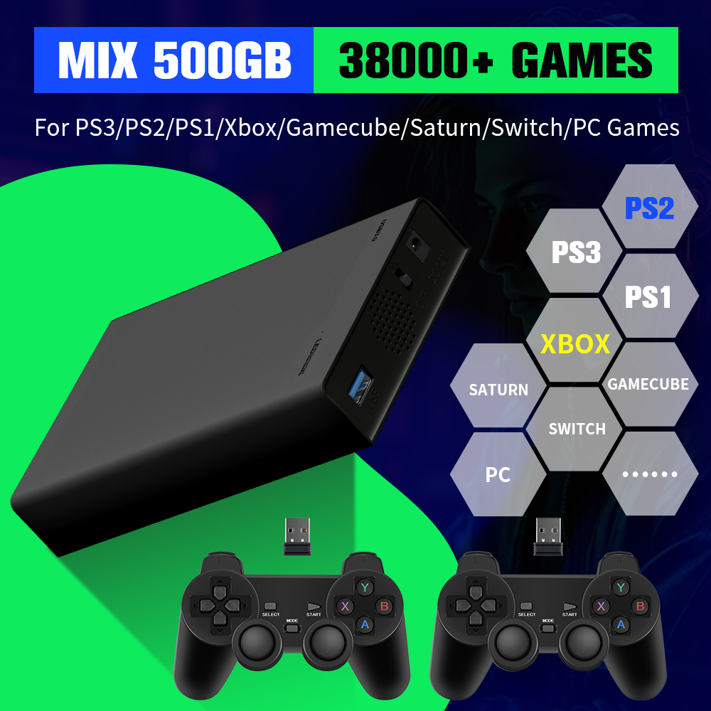 Retro Gaming Ps2 - Dysk twardy do gier 500G z