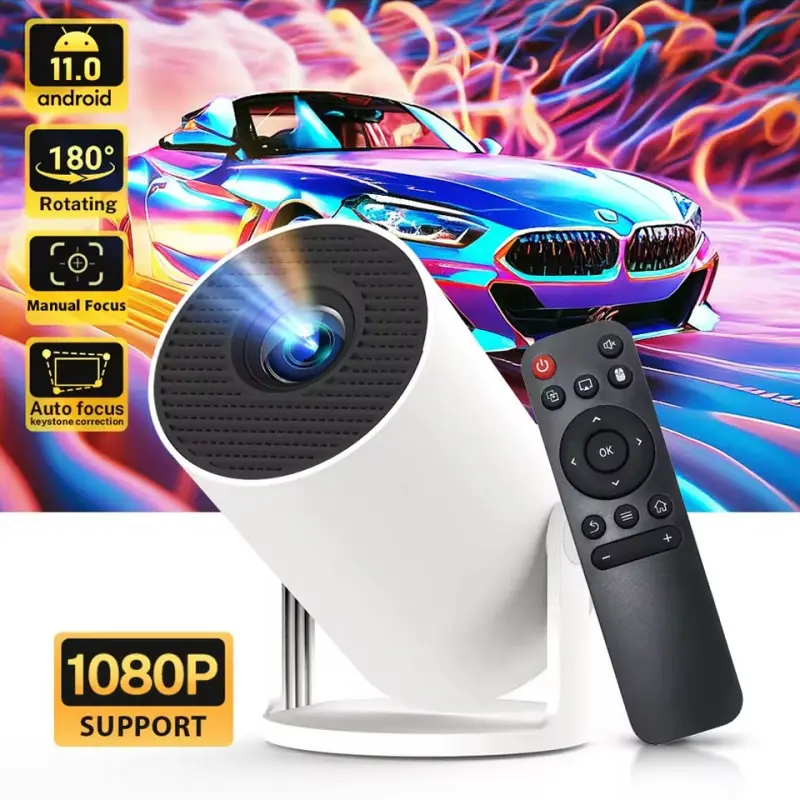 Retro Gaming Projector - 1 szt. Przenośny projektor 1080P HY300