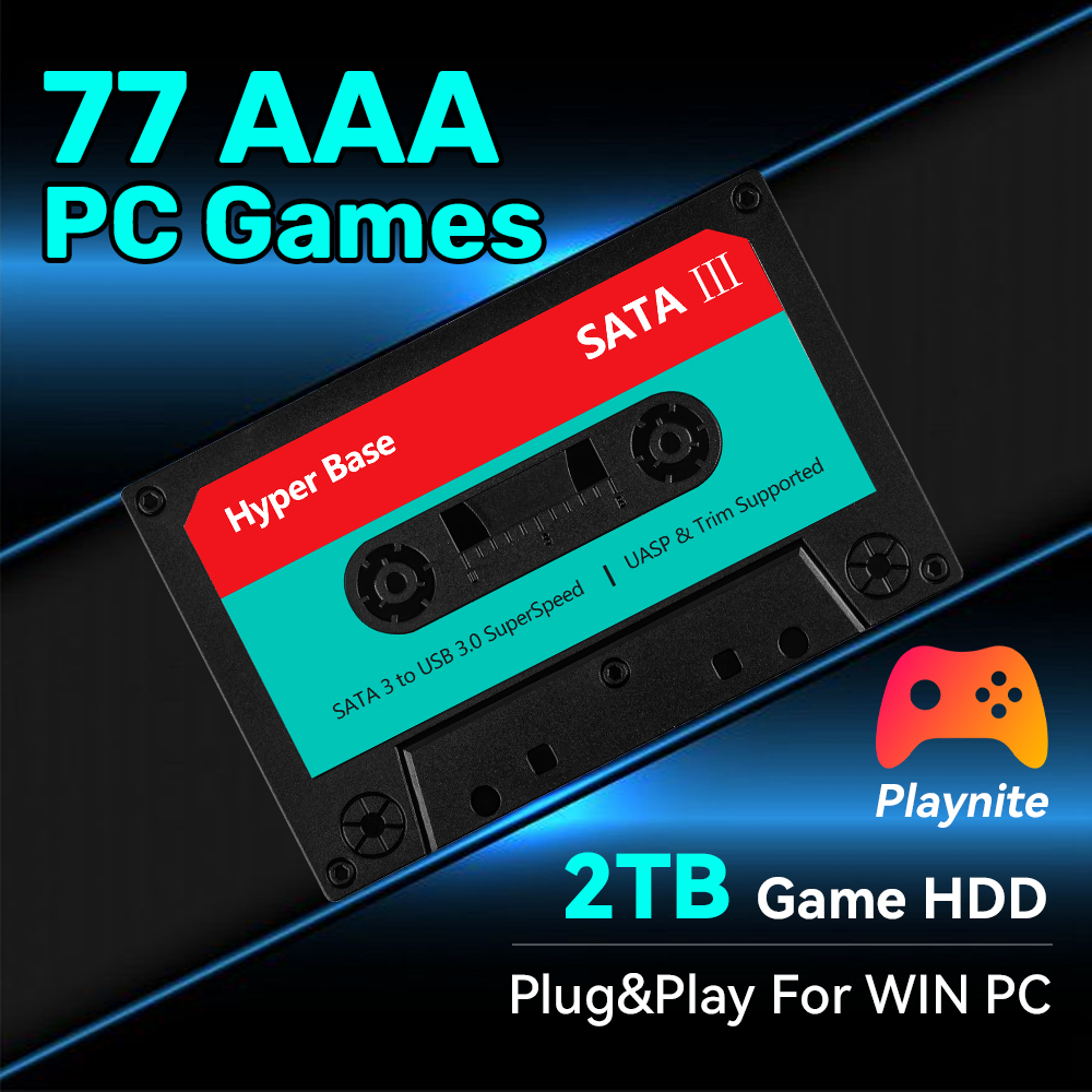 Retro Gaming Ps2 - Dysk twardy do gier 2TB z