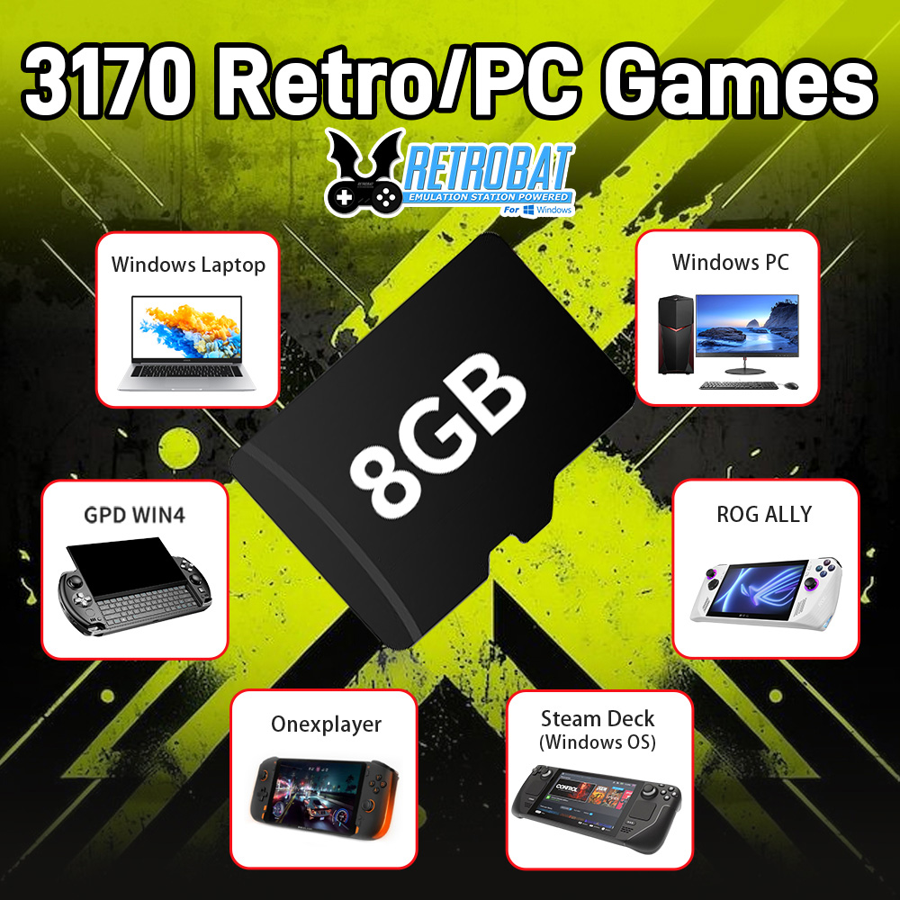 Retro Gaming Best Console - Karta TF do gier 8 GB