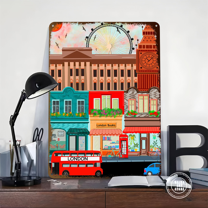 Plakat z blaszki z motywem Lon – Retro Gaming London recenzja i cena
