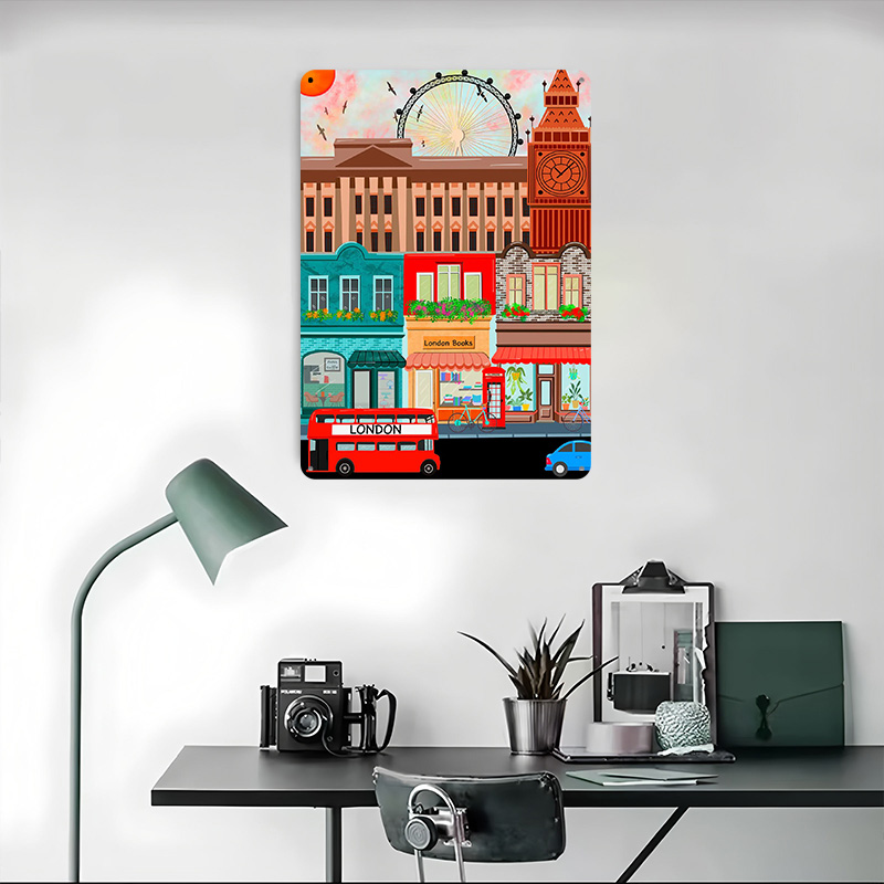 Plakat z blaszki z motywem Lon – Retro Gaming London recenzja i cena