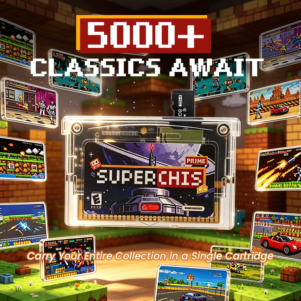 Karta z grami Retro Superchis  – Retro Gaming Expo recenzja i cena