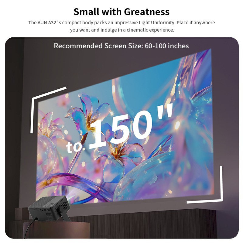 AUN A32 Pro Android 13 Projekt – Retro Gaming Projector recenzja i cena