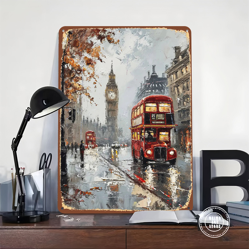Metalowy plakat z motywem lond – Retro Gaming London recenzja i cena