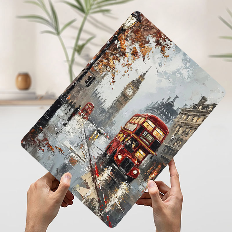 Metalowy plakat z motywem lond – Retro Gaming London recenzja i cena