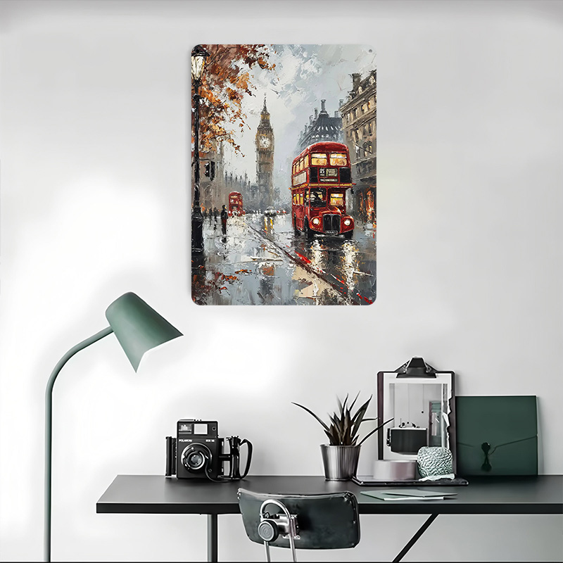 Metalowy plakat z motywem lond – Retro Gaming London recenzja i cena